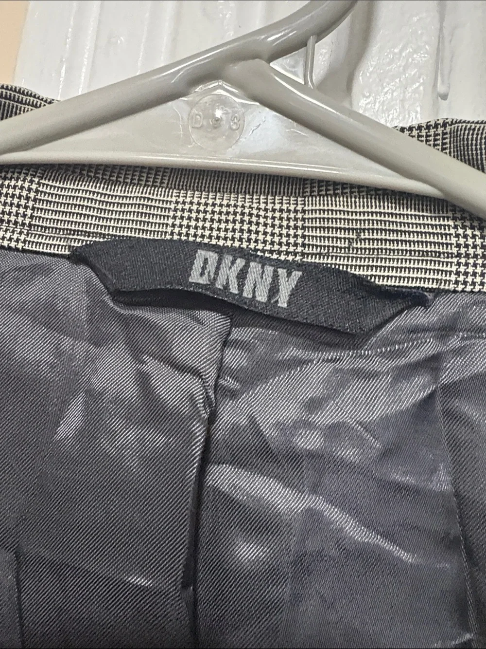 DKNY Men's Gray Glen Plaid Sport Coat Blazer